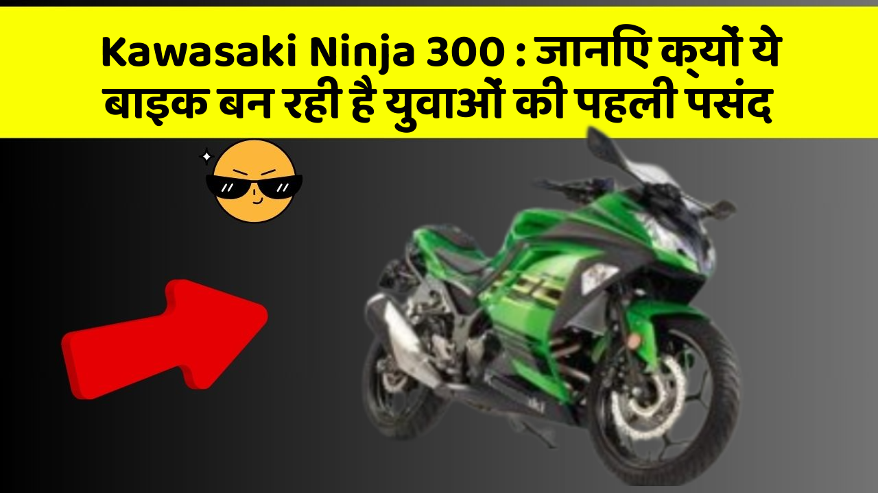 Kawasaki Ninja 300 : जानिए क्यों ये बाइक बन रही है युवाओं की पहली पसंद